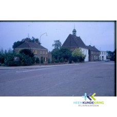 Markt Lobith Met dominee`s woning en NH Kerk Coll. G.B.Janssen
